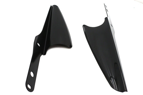 Black Fork Mount Wind Deflector Set - V-Twin Mfg.