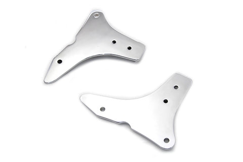 Sissy Bar Side Plate Set Chrome - V-Twin Mfg.