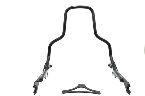 14-1/2 inch Standard Detachable Sissy Bar Gloss Black - V-Twin Mfg.