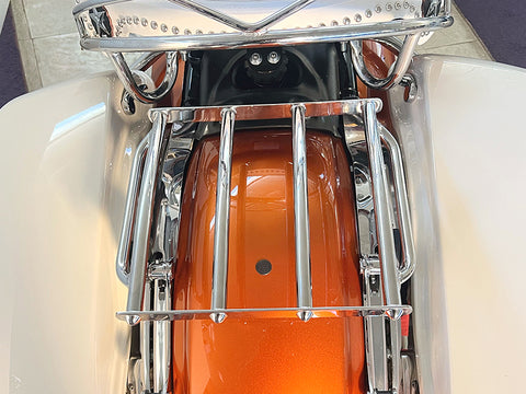 Retro 4 Rail Luggage Rack Chrome - V-Twin Mfg.