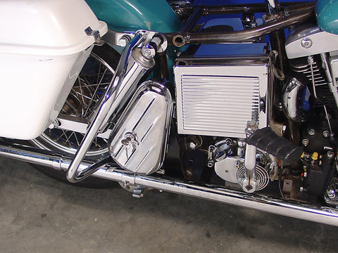 Chrome Right side Tool Box Kit - V-Twin Mfg.