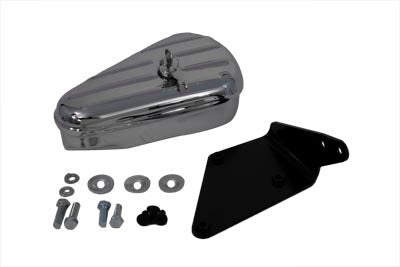 Tool Box and Mount Kit Right Side Chrome - V-Twin Mfg.