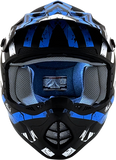 AFX FX-17Y Helmet - Attack - Matte Black/Blue - Medium 0111-1409