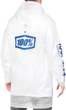 100% Torrent Raincoat - Clear - Medium 20040-00011