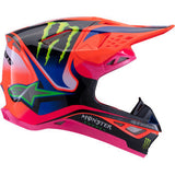 ALPINESTARS Supertech M10 Helmet - Deegan Monster - MIPS® - Gloss Orange Fluo/Purple/Pink Fluo - 2XL 8300425-433-XXL