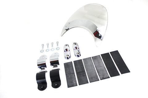 Flyscreen Windshield with Light Grey Tint - V-Twin Mfg.