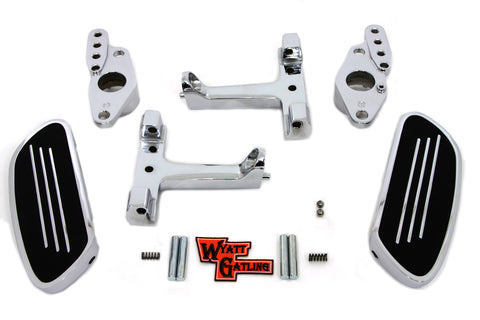 Passenger Footboard Set with Swingarm Mount Kit - V-Twin Mfg.