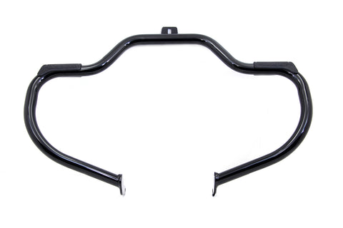 Black Front Engine Bar with Footpeg Pads - V-Twin Mfg.