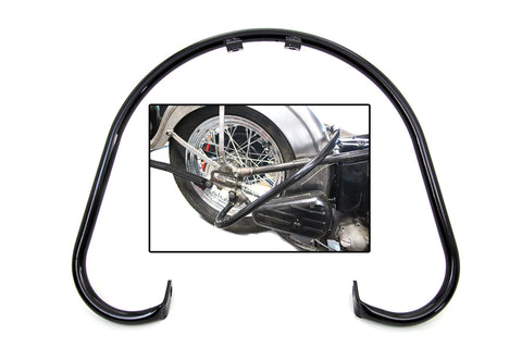 Black Rear Big Twin Frame Bar - V-Twin Mfg.