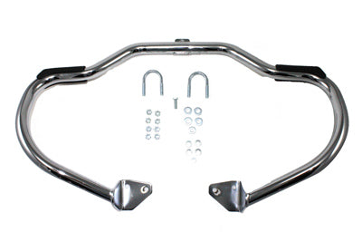 Chrome Front Engine Bar with Footpeg Pads - V-Twin Mfg.