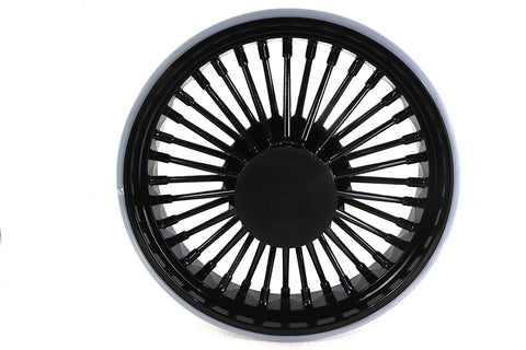 Front 16 inch x 3.5 inch Duro 36 Fat Spoke Matte Black Wheel - V-Twin Mfg.