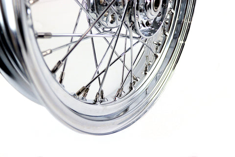 16 inch x 3.00 inch Replica F-H Star Hub Wheel Chrome - V-Twin Mfg.