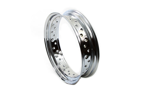 18 inch X 4.25 inch Drop Center Chrome Wheel Rim - V-Twin Mfg.
