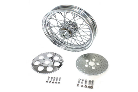 16 inch x 3.00 inch Rear Wheel Assembly Chrome - V-Twin Mfg.