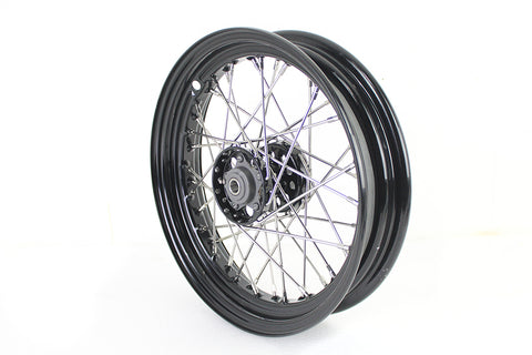 16 inch x 3.00 inch KH Type Star Hub Wheel Black - V-Twin Mfg.