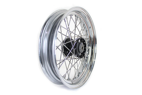 16 inch x 3.00 inch KH Type Star Hub Wheel Black - V-Twin Mfg.