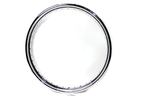 21 inch X 2.15 inch Rolled Edge Chrome Wheel Rim - V-Twin Mfg.