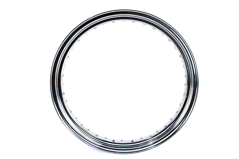 23 inch x 3.0 Drop Center Chrome Wheel Rim - V-Twin Mfg.