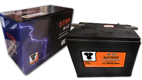 H-12 Sealed AGM Battery - V-Twin Mfg.