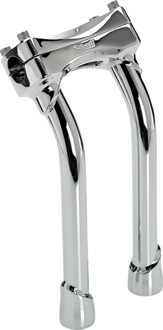 BILTWELL Risers - Murdock - Oversized - Pullback - 10" - Chrome 6414-105-10