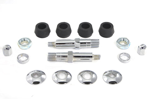 Chrome Lower Rear Shock Stud Kit - V-Twin Mfg.