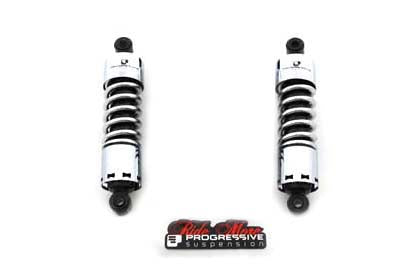 12 inch Progressive 412 Series Shock Set Without Covers - V-Twin Mfg.