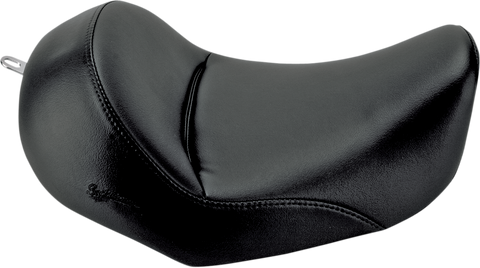 SADDLEMEN Heels Down Solo Seat - Without Backrest - Plain - Black - Dyna 806-04-0021