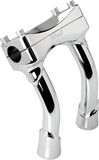 BILTWELL Risers - Murdock - Oversized - Pullback - 6" - Chrome 6414-105-06