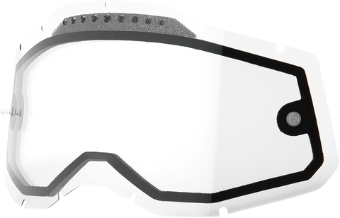 100% Accuri 2/Racecraft 2/Strata 2 Dual Lens - Vented - Clear 59082-00001