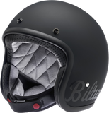 BILTWELL Bonanza Helmet - Flat Black Factory - Small 1001-638-202
