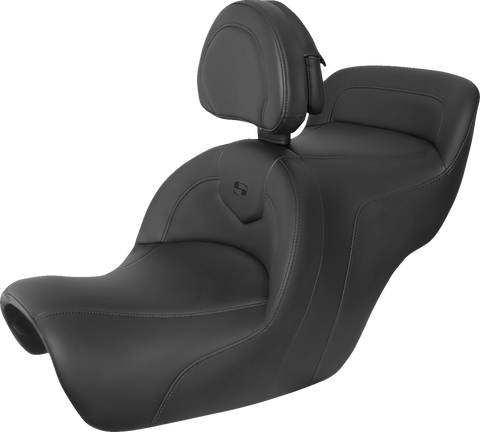 SADDLEMEN Roadsofa Seat - Includes Backrest - Black H88-07-187BR