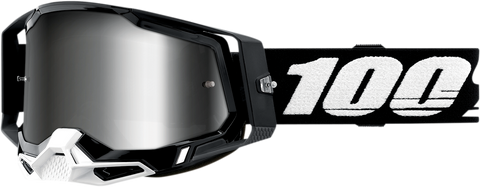 100% Racecraft 2 Goggles - Black - Silver Mirror 50010-00001