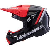 ALPINESTARS SM3 Helmet - Radium - Gloss Black/Red Fluo/White - Medium 8300826-1553-M