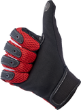 BILTWELL Anza Gloves - Red - Large 1507-0801-004