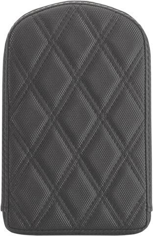 SADDLEMEN Sissy Bar Pad - Lattice Stitched - Black 0411SDC