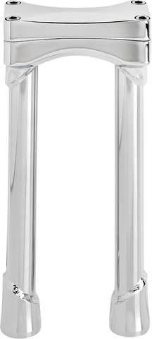 BILTWELL Risers - Murdock - Oversized - 10" - Chrome 6413-105-10