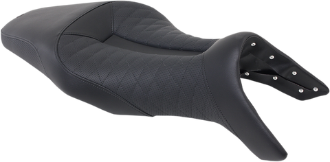 SADDLEMEN Track Seat - Lattice Stitch - Black - FZ09 '14-'19 0810-Y137