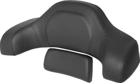 SADDLEMEN RoadSofa Tour-Pak Pad - Black w/ Black Stitching - Indian '14-'22 I14-07-TPACK-RS