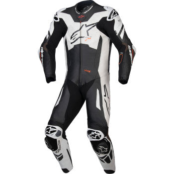 ALPINESTARS GP Plus v4 Sprint 1-Piece Leather Suit - Black/Red Fluo/White - US 50 / EU 60  3150225-1231-60