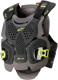 ALPINESTARS A-4 Max Chest Guard - Black/Anthracite/Yellow Fluo - XS/S 67015201155XS/S
