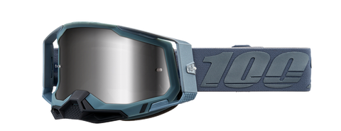 100% Racecraft 2 Goggles - Battleship - Silver Mirror 50010-00017