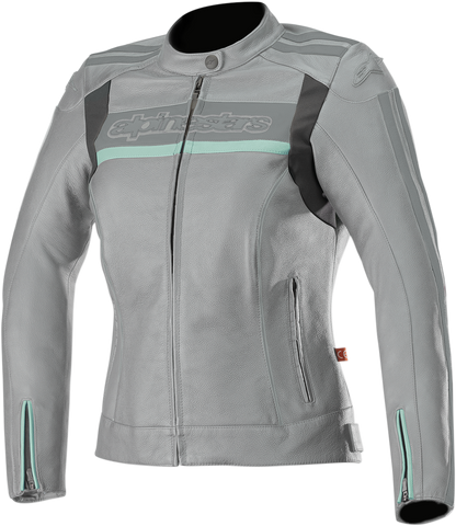 IN STOCK ALPINESTARS Stella Dyno v2 Jacket - Gray/Aqua - US 2 / EU 38 3112518-904-38 004025524 2813-0798