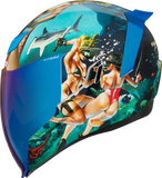 ICON Airflite™ Helmet - Pleasuredome4 - Blue - Small 0101-15001