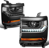 DNA Motoring HL-OH-034-CH-AM Headlight Assembly (Driver and Passenger Side)