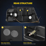 2004-2008 Ford F150 Switchback Turn Signal Headlights With Black Housing