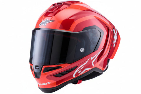 ALPINESTARS  Supretech R10 Helmet - 22.06 - Arius - Gloss - Black/White/Double Red - XL  8203926-1683-XL