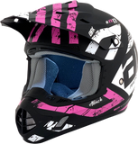 AFX FX-17 Helmet - Attack - Matte Black/Fuchsia - 2XL 0110-7171
