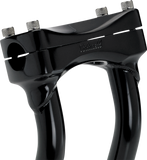 BILTWELL Risers - Murdock - Oversized - Pullback - 8" - Black 6414-201-08
