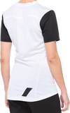 100% Women's Ridecamp Jersey - Short-Sleeve - White/Black - Small 40035-00010