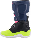 ALPINESTARS Tech 3S Boots - Black/Blue/Pink/White/Yellow - US 8 2014018-1176-8